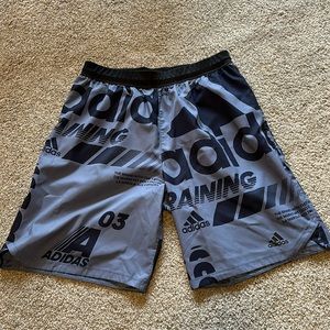 Men’s Blue Adidas Athletic Running Shorts Size Large